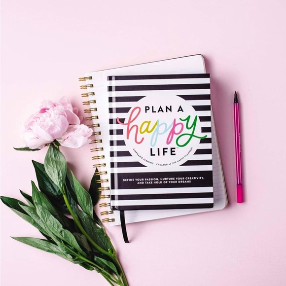 The Happy Planner Plan A Happy Life Hard Cover Book NWT Planning Strategies - Picture 6 of 6